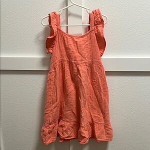 Cat & Jack Vibrant Coral Casual Dress
